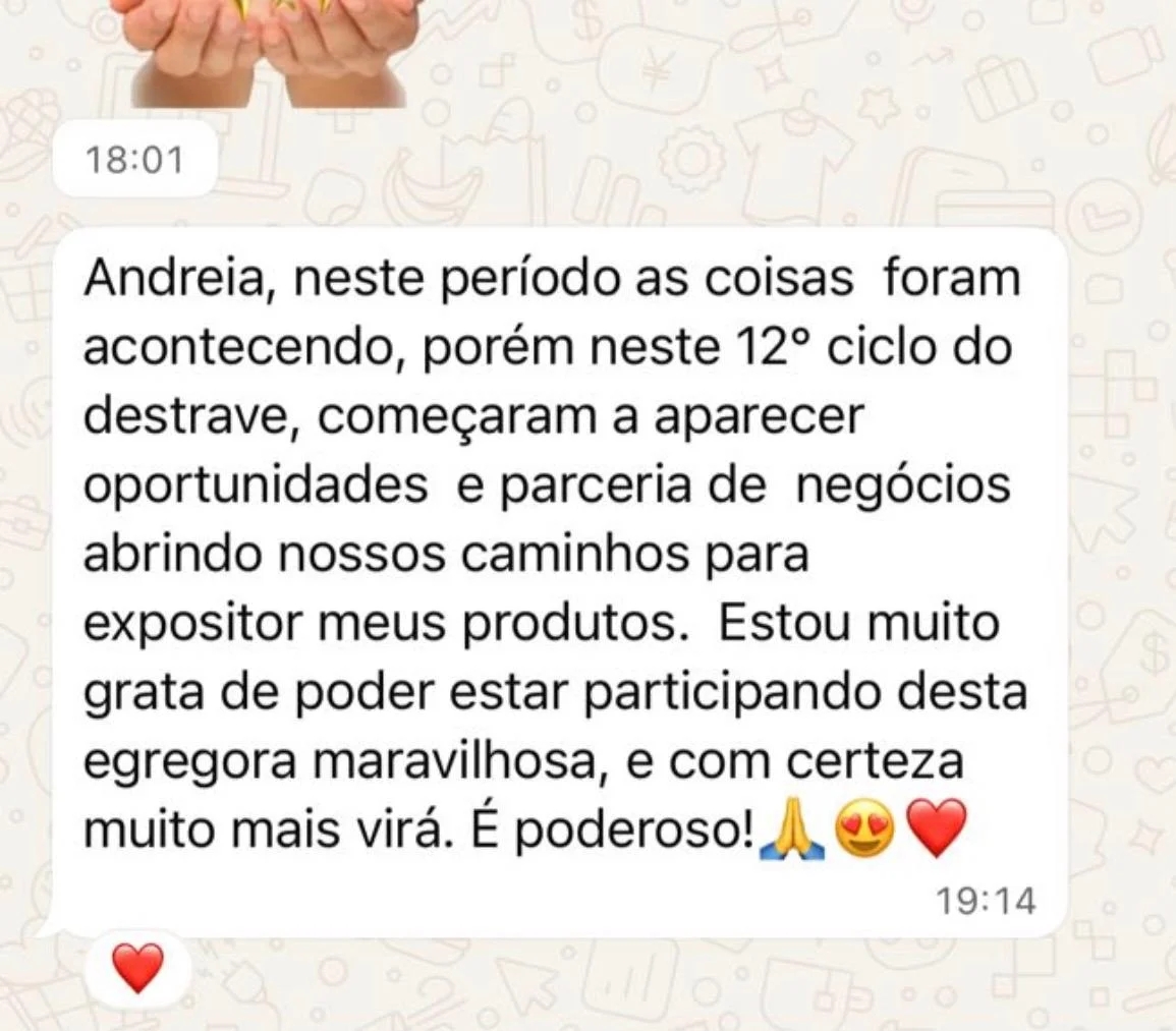 Depoimento original de participante 2 do Destrave a Prosperidade